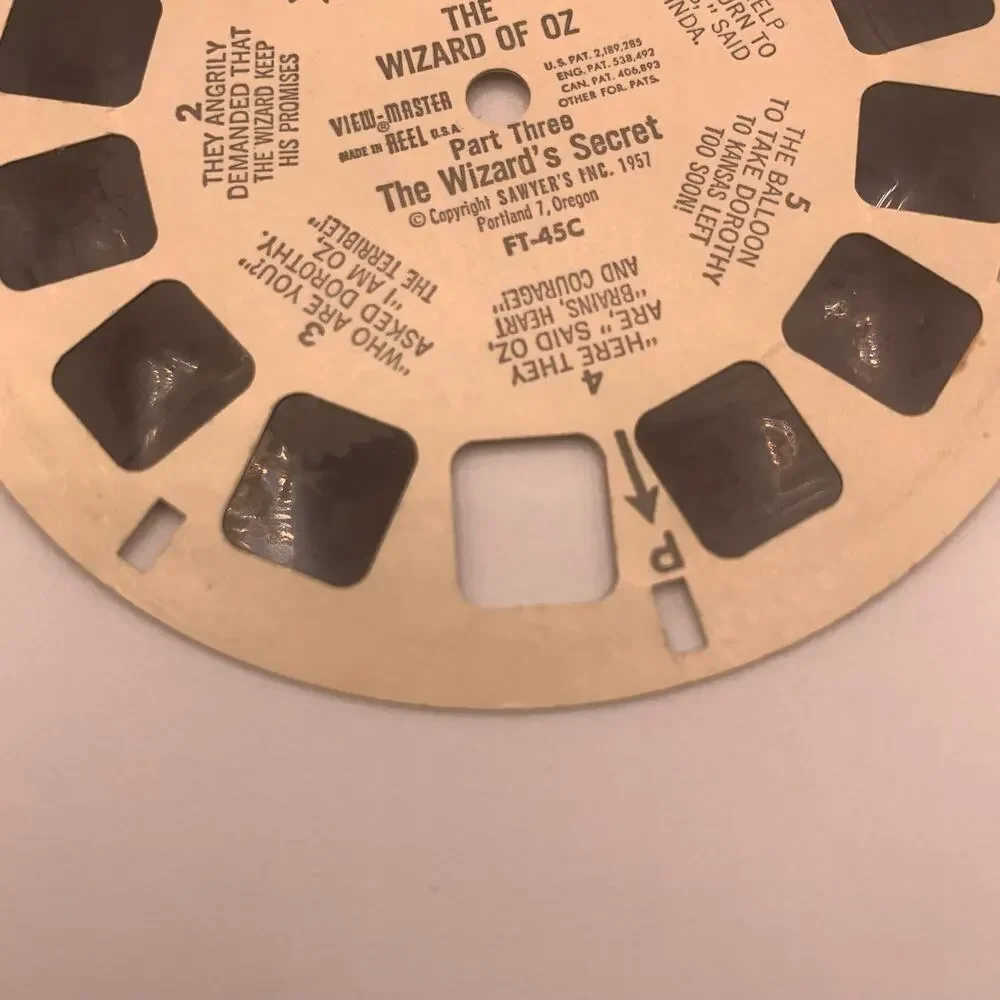Vintage Sawyer’s View-Master Wonderful Wizard of Oz Packet FT45 3 Reels Booklet